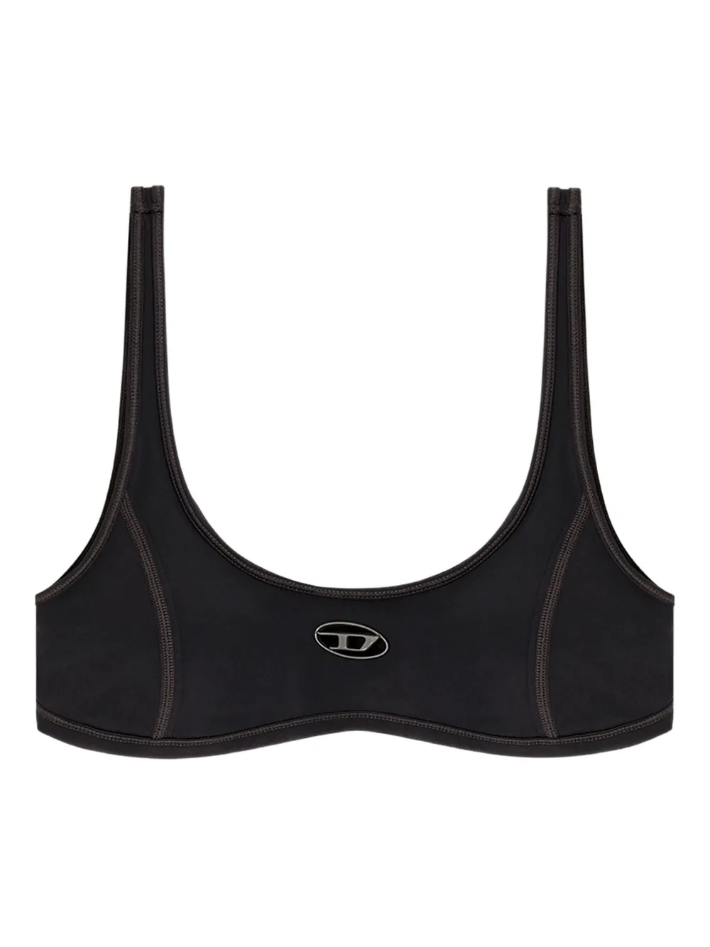 Diesel Chelsea-Utlt cut-out sports bra | Black | Image 1