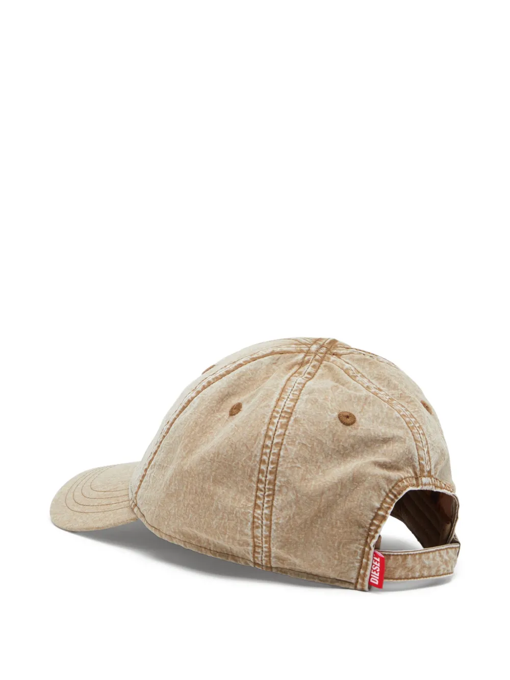 Diesel Honkbalpet met geborduurd logo - Beige