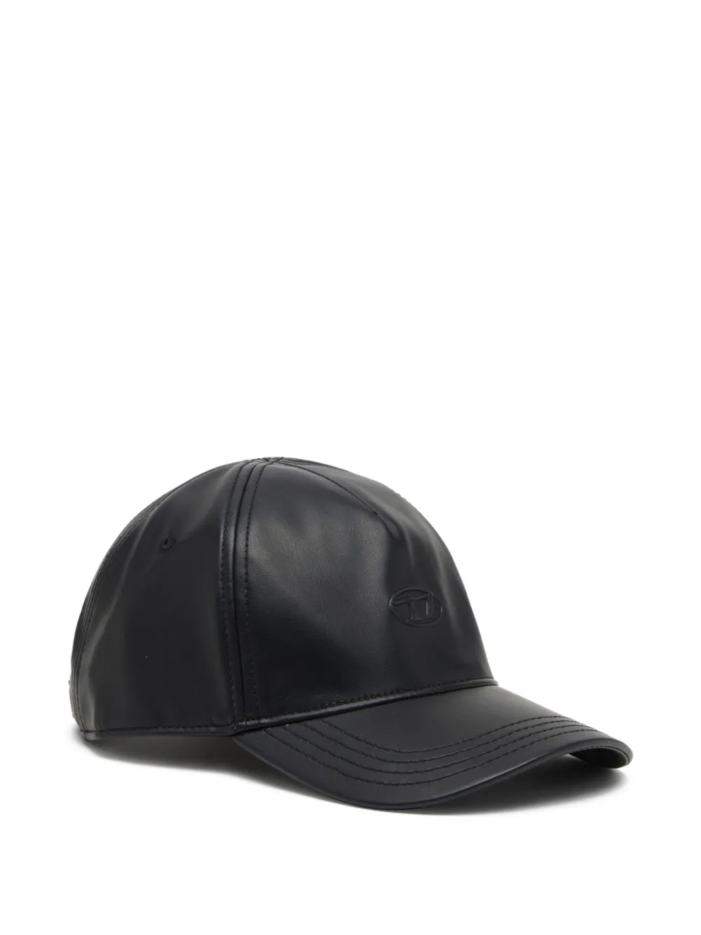  Diesel Logo-embossed Baseball Cap - Black 