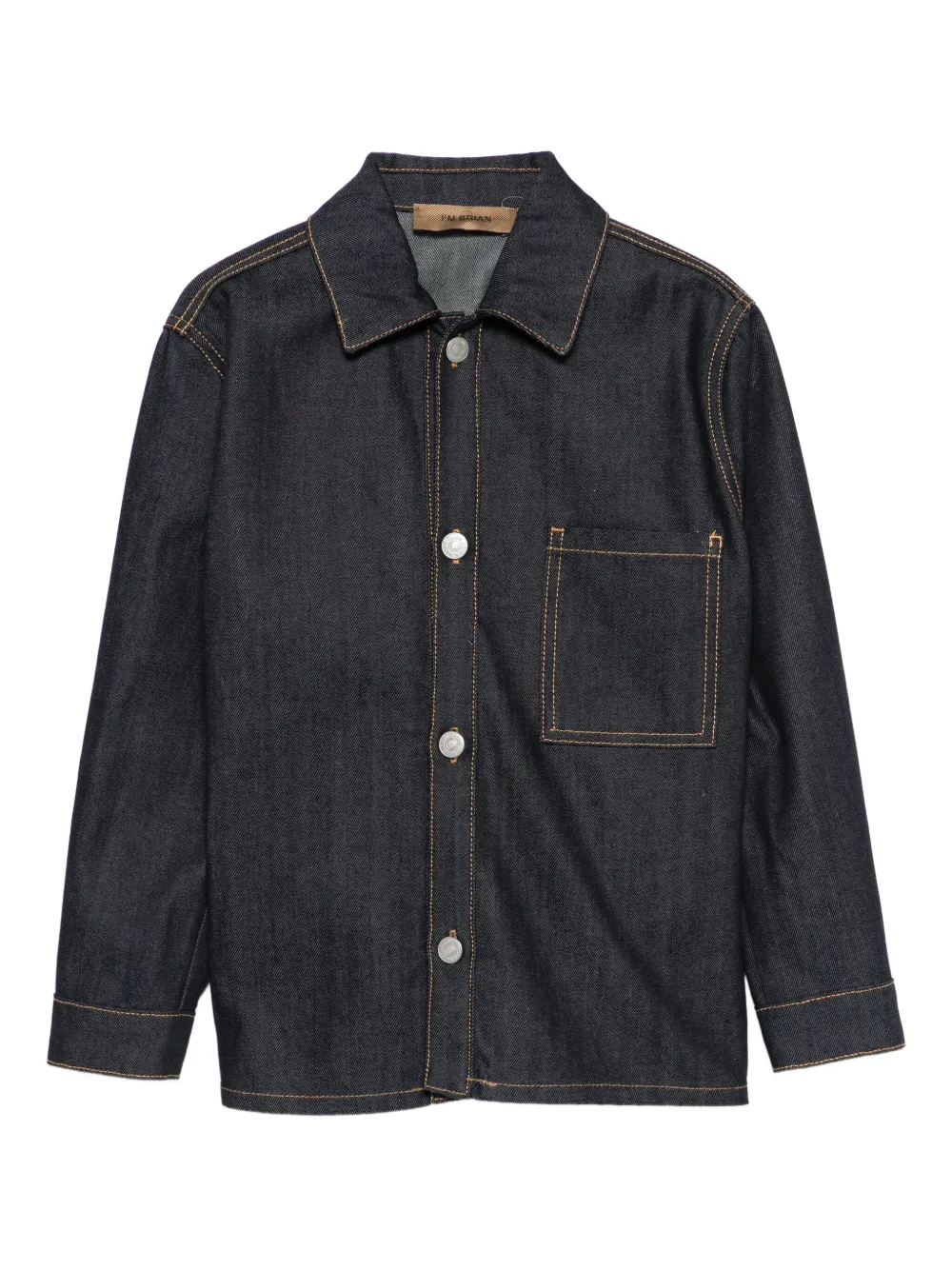 i'm brian buttoned denim jacket | Black | Image 1