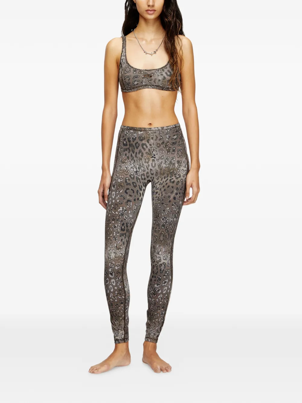 Diesel Meredith-Utlt leopard-print leggings | Performance Leggings | Image 2