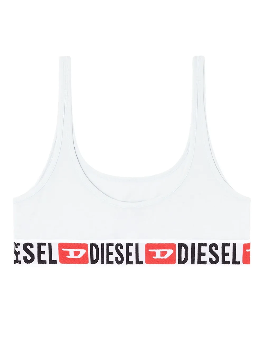 Diesel Ufsb Oriba Logo Detail Bra In White