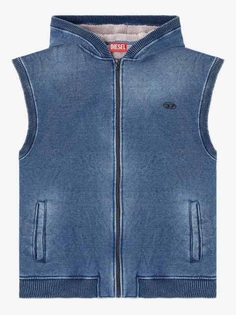 Diesel S-Hakel logo-detail zip-up hoodie