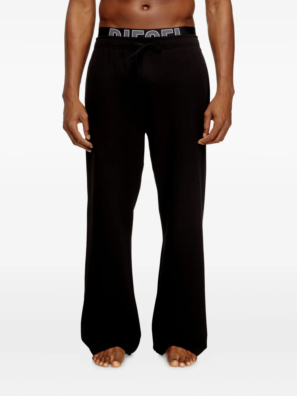 Diesel Bradley-D-Pop broek met logodetail Zwart