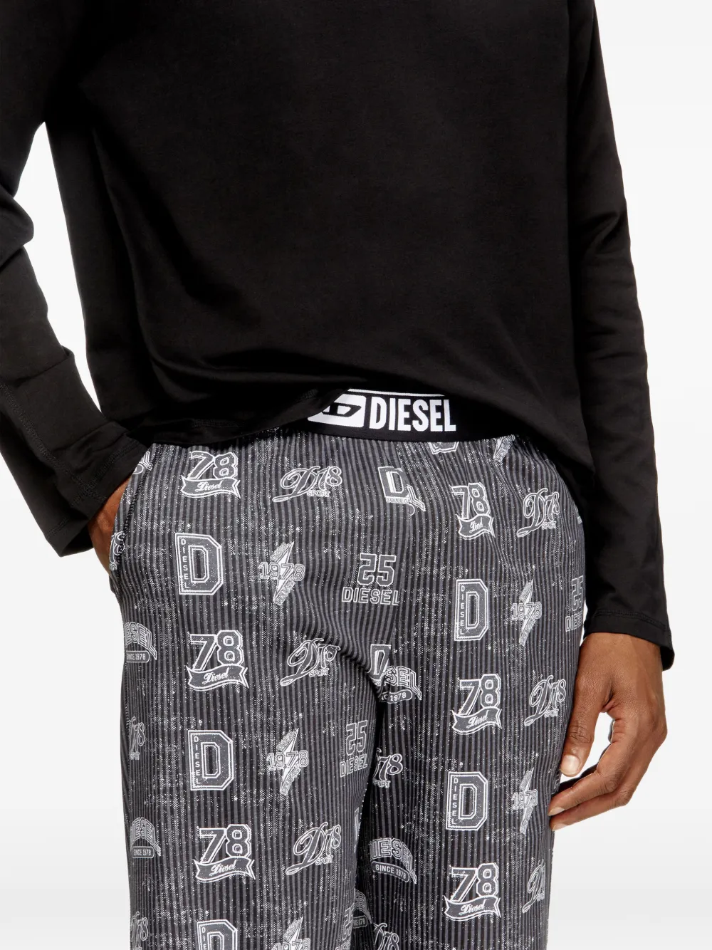 Diesel Nolan-D-Box pyjama Zwart