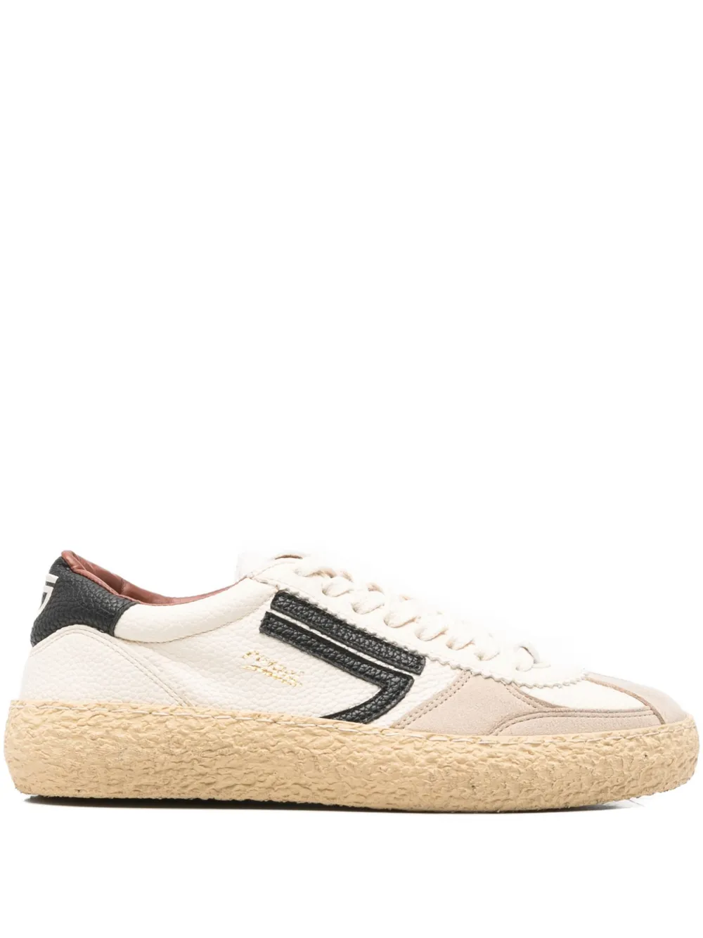 Puraai Vischio gestreepte sneakers Wit