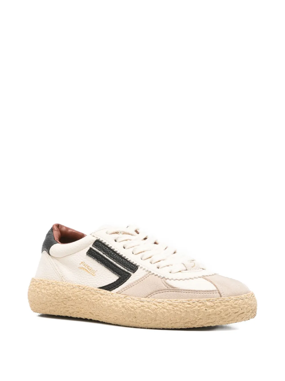 Puraai Vischio gestreepte sneakers - Wit