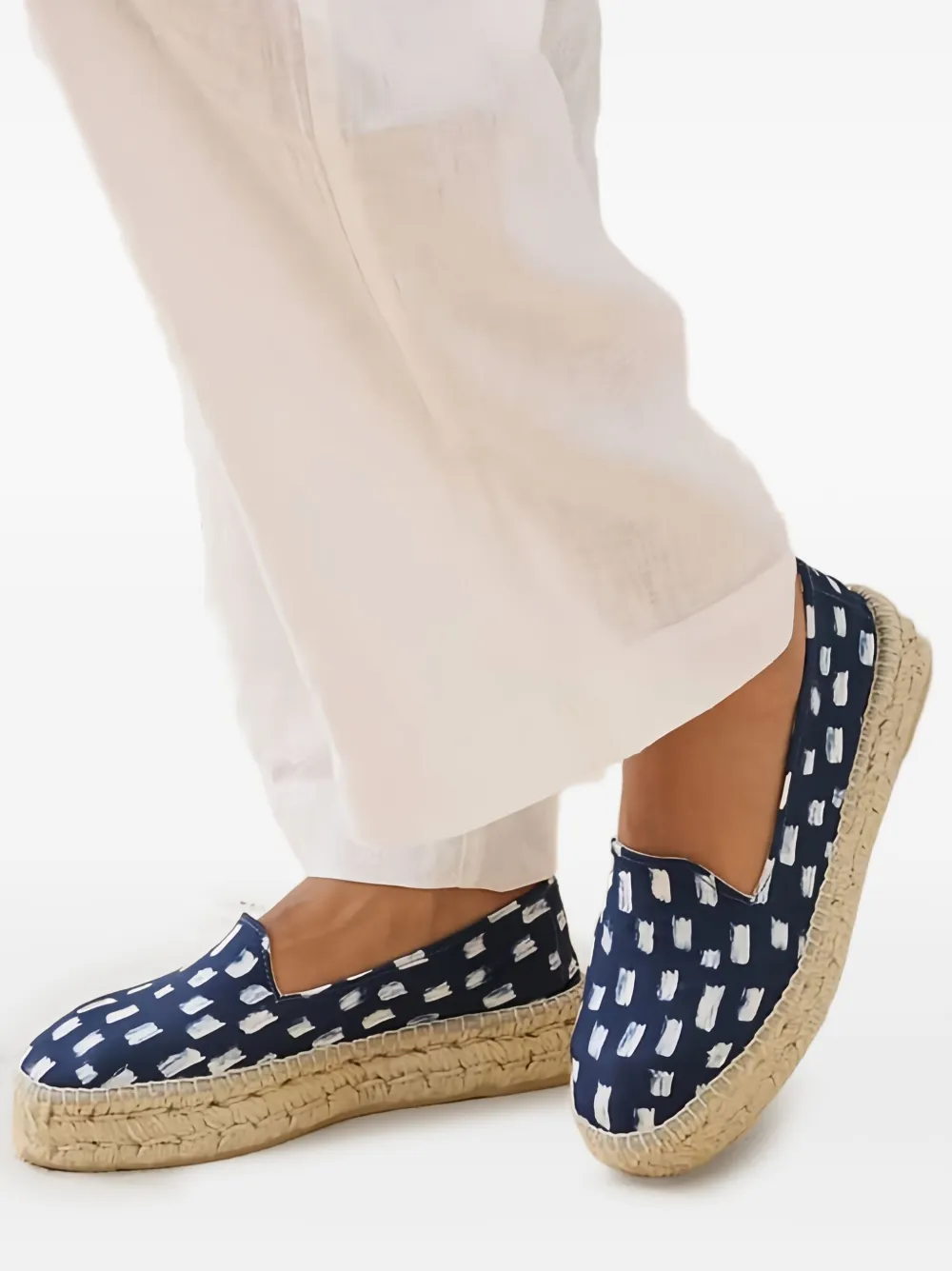 Manebi double-sole patterned espadrilles | Blue | Image 1