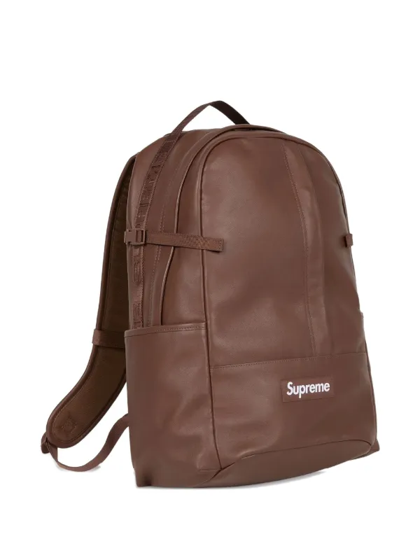 Supreme Leather Backpack | Brown | FARFETCH