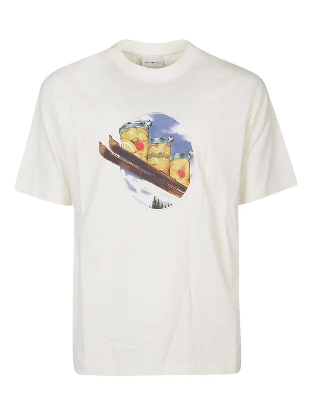 Drôle De Monsieur Graphic-print T-shirt In White
