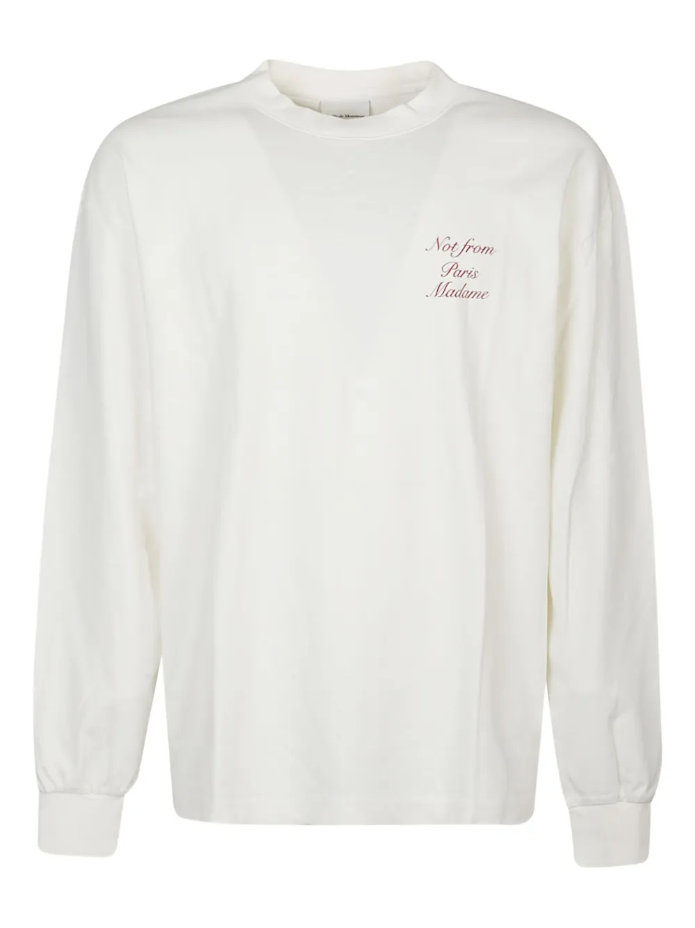 Drôle De Monsieur Long-sleeve T-shirt In White