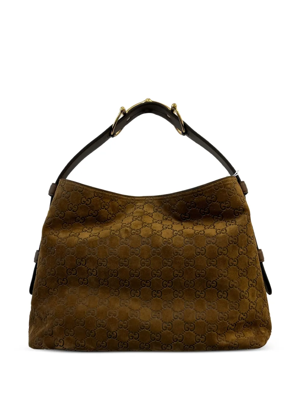 Gucci Beatrix suède schoudertas - Bruin