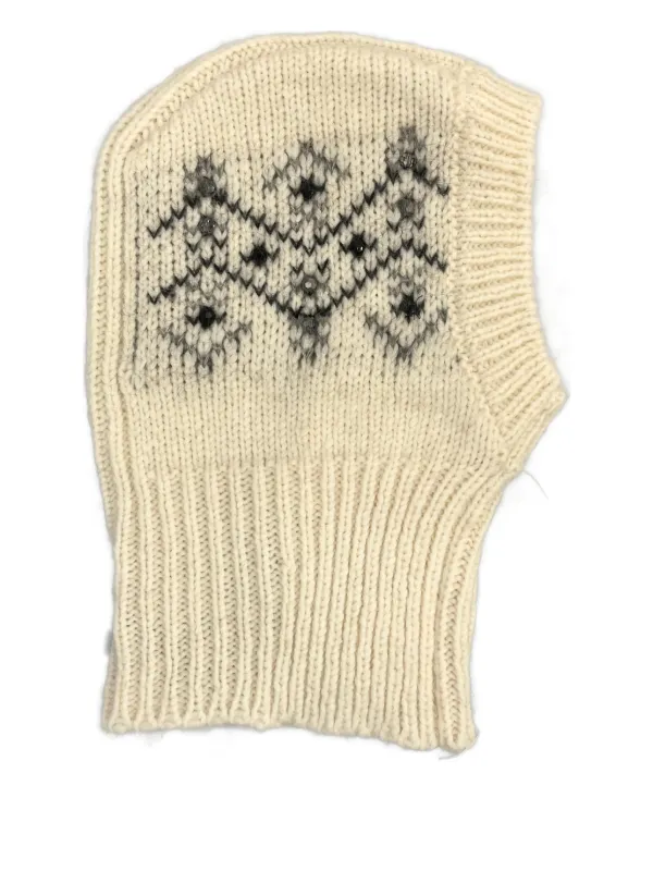 Moncler Patterned Balaclava in Neutrals