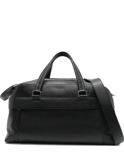 Orciani top-handle leather luggage