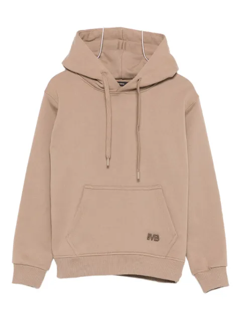 i'm brian logo-detail hoodie
