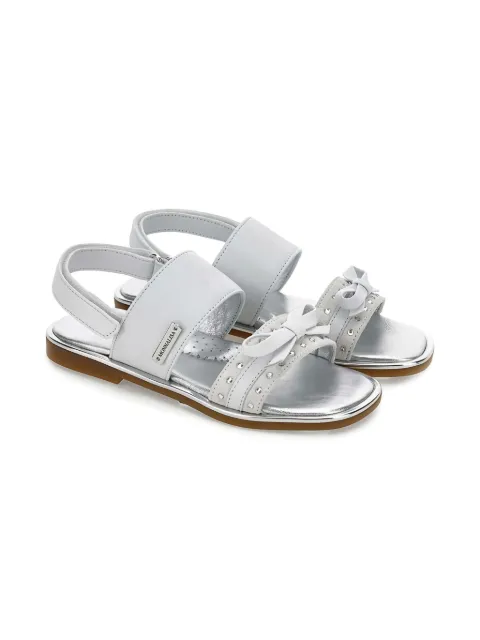 Monnalisa sandalias con detalle de moño