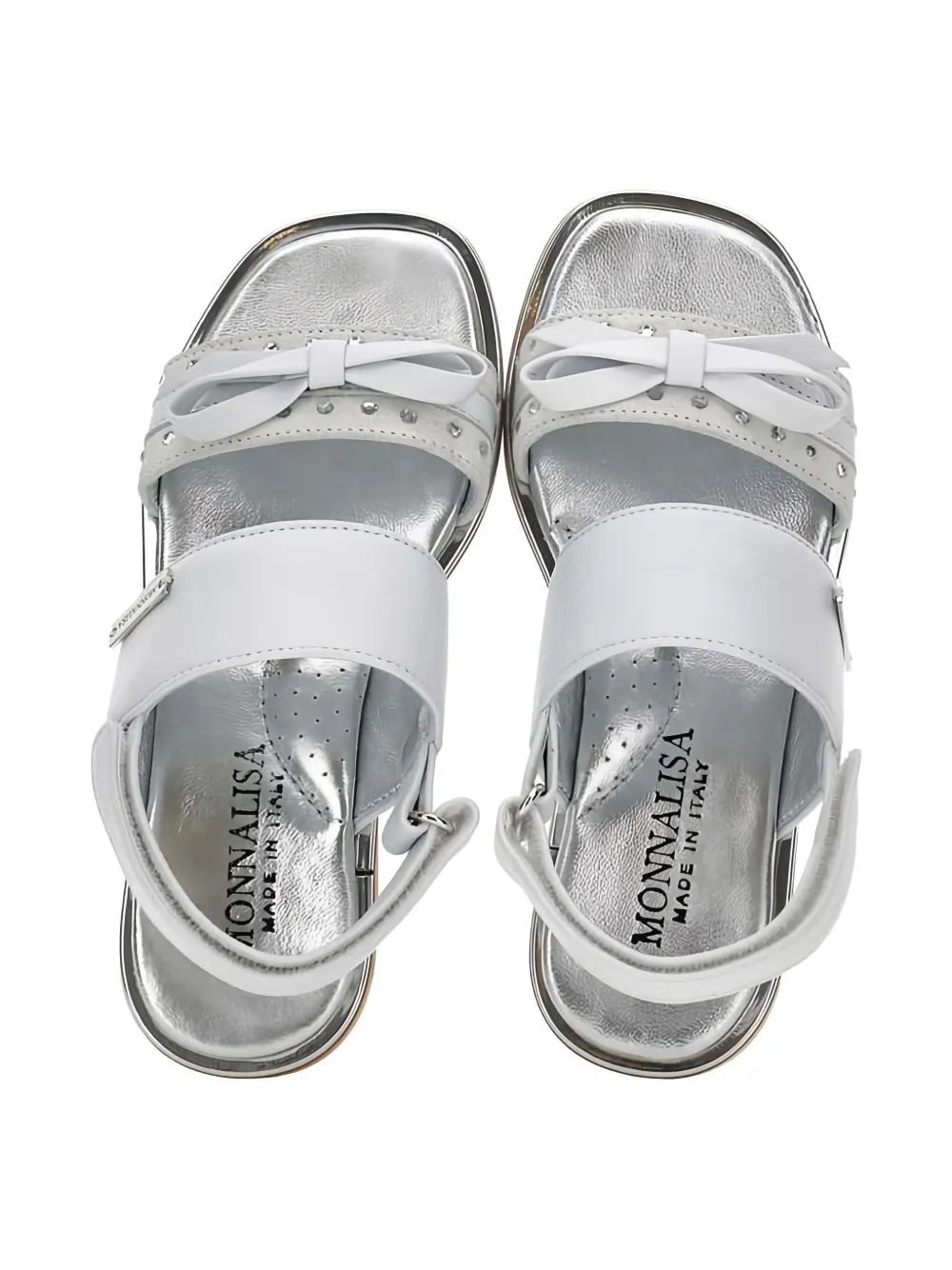 Monnalisa Sandalen verfraaid met strik Wit