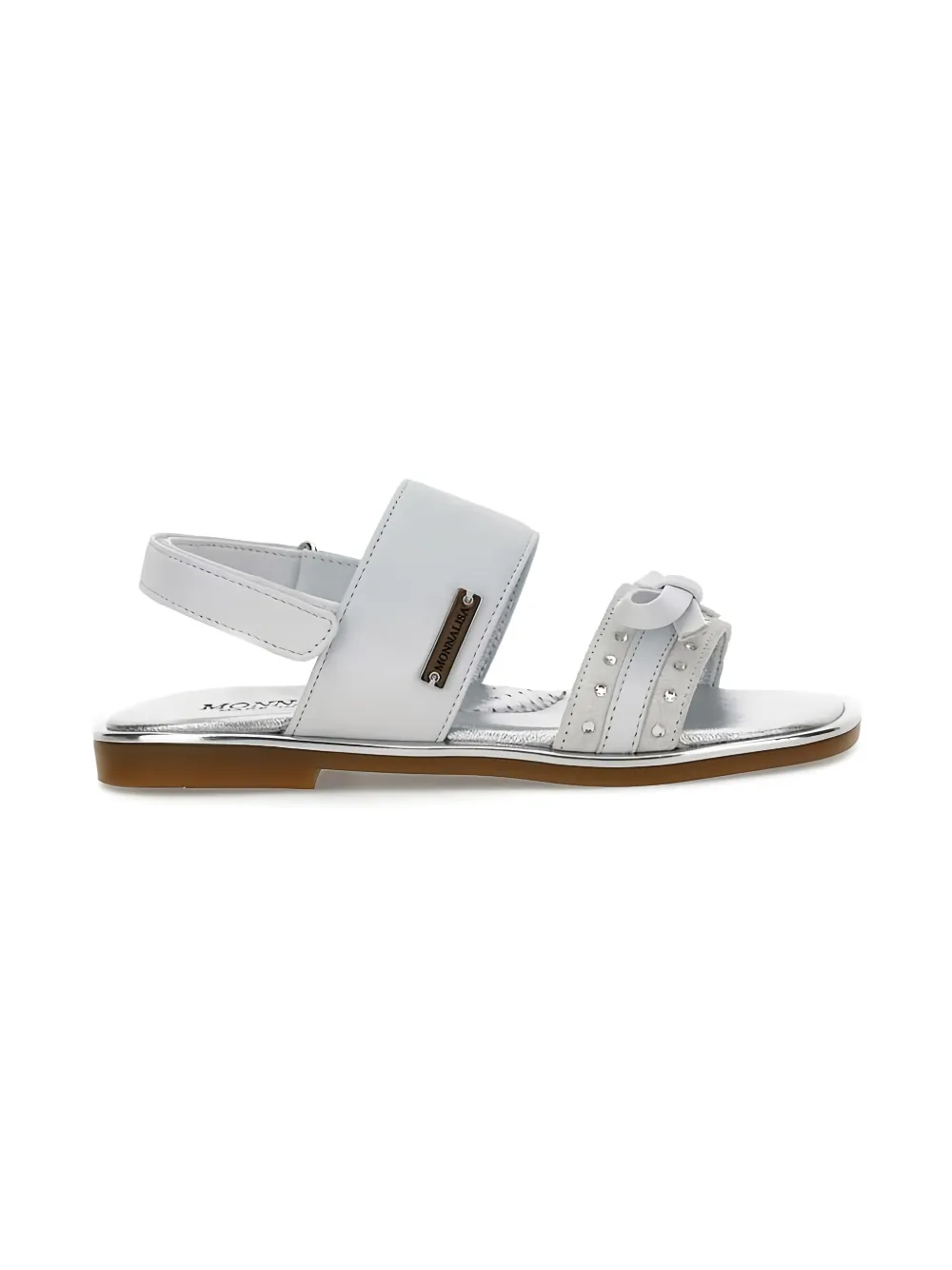Monnalisa Sandalen verfraaid met strik Wit