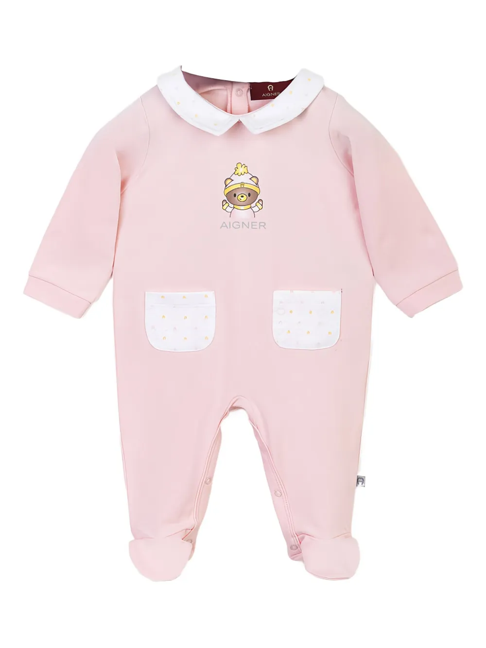 Aigner Kids Pigiama con motivo Bear - Rosa