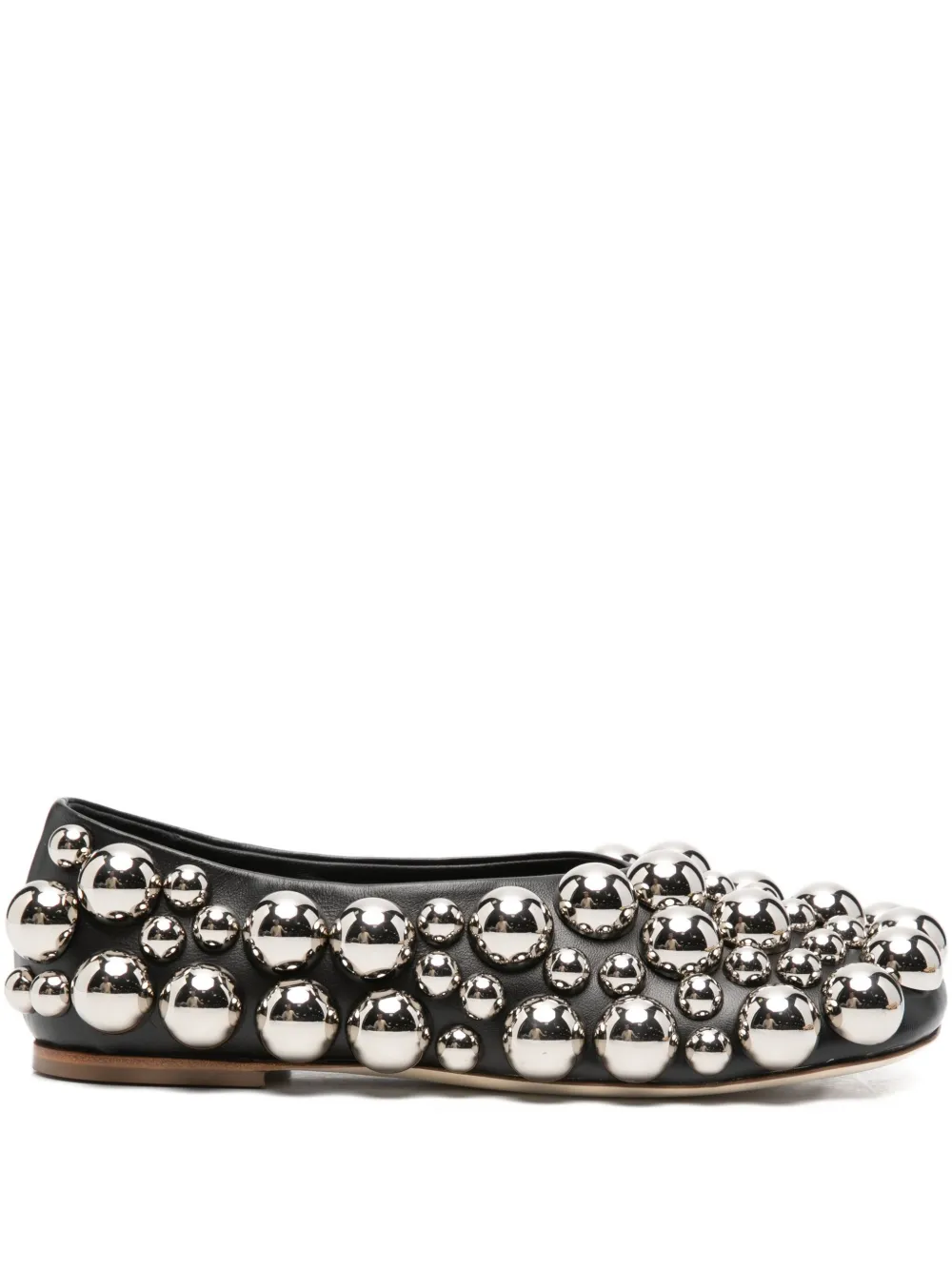 A.w.a.k.e. Dora Square-toe Ballerina Shoes In Black
