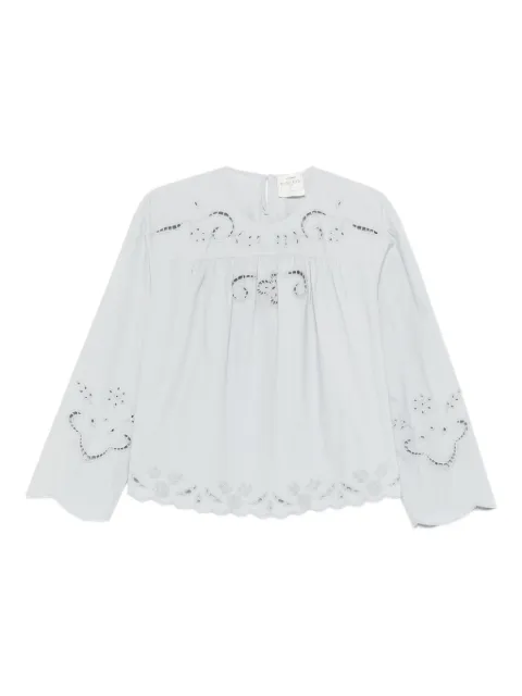 Forte Forte embroidered scalloped blouse