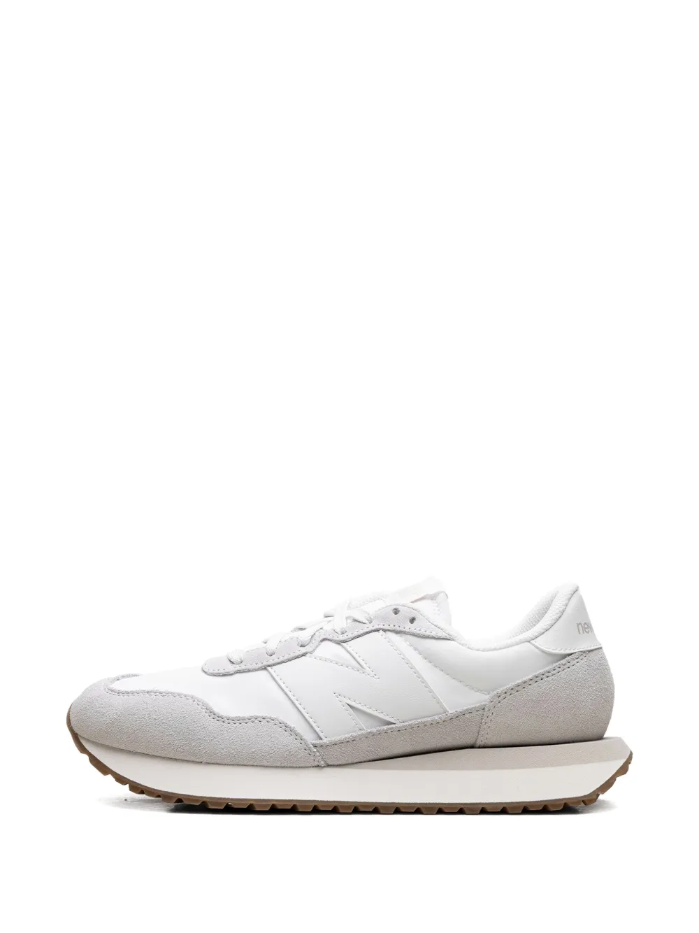 New Balance 237 suède sneakers met vlakken Wit