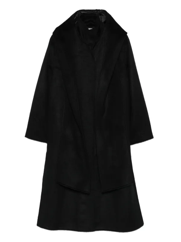 Forte Forte ファンネルネック コート | ブラック | FARFETCH JP