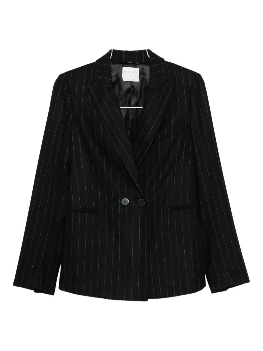 Forte Forte Pinstripe Double-breasted Blazer In Multi