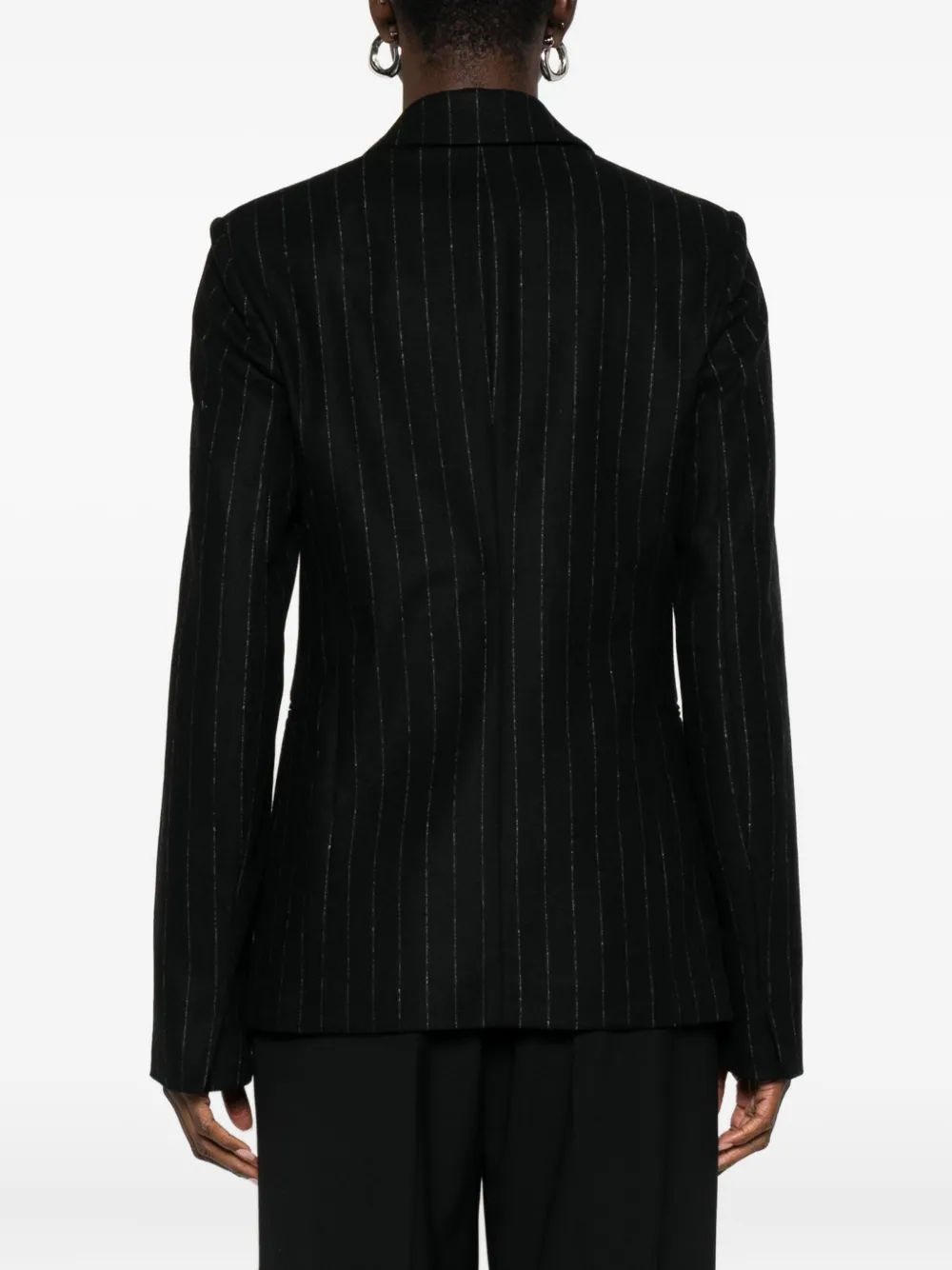 Forte Forte Pinstripe Double-breasted Blazer In Multi