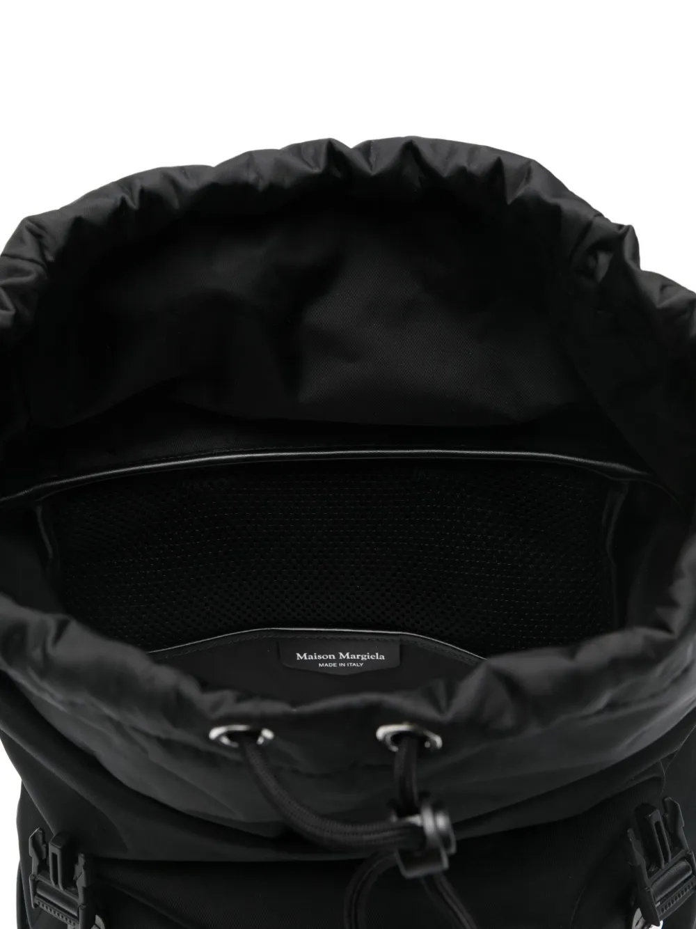Maison Margiela Rugzak met ring Zwart