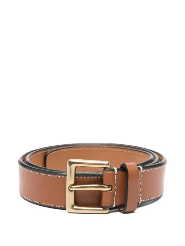 Gianfranco Ferré Pre-owned 1990s Stitched Belt in Brown