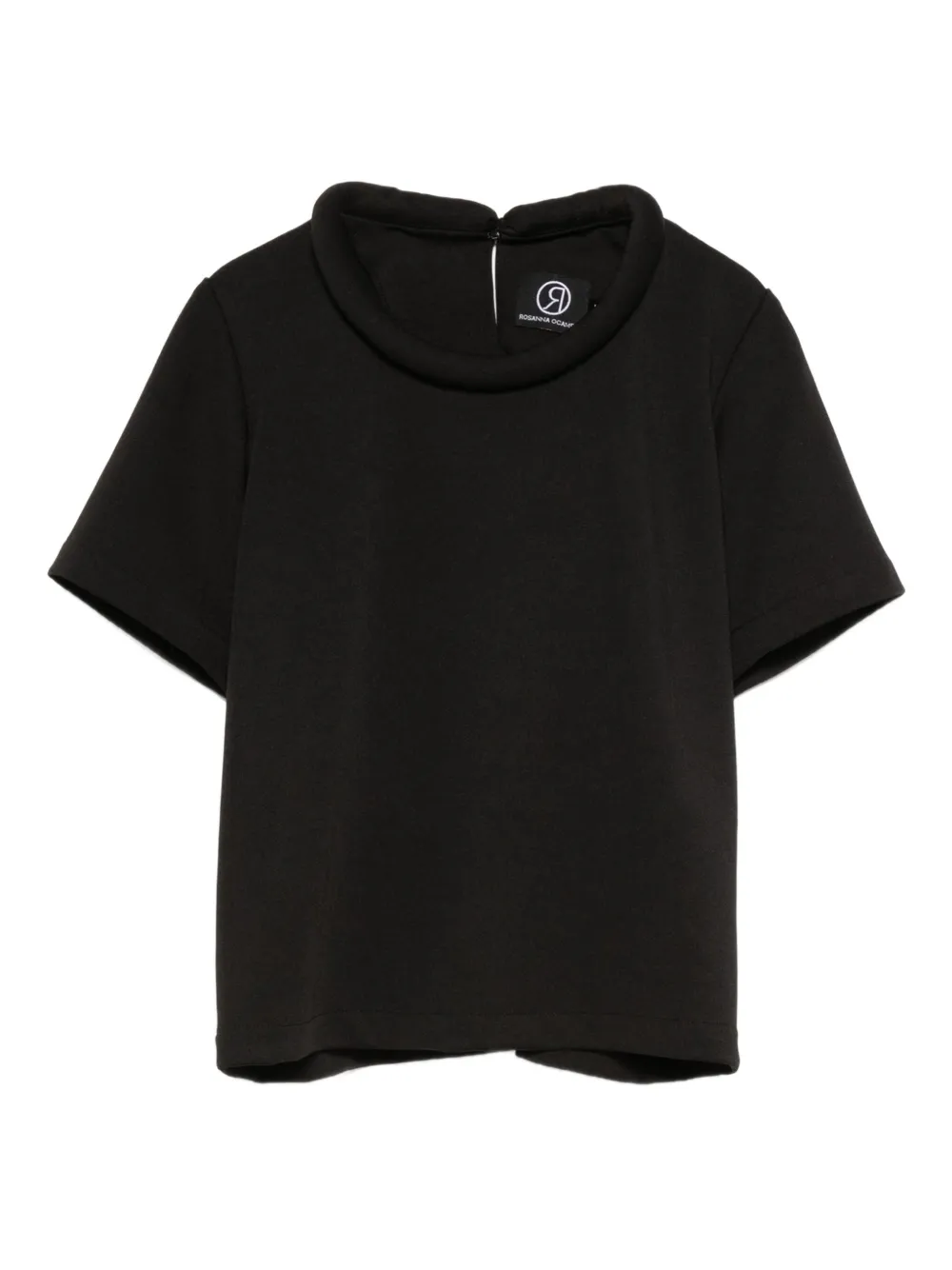 Rosanna Ocampo Luna ラウンドネック トップ - ブラック Rosanna Ocampo Luna ラウンドネック トップ - ブラック