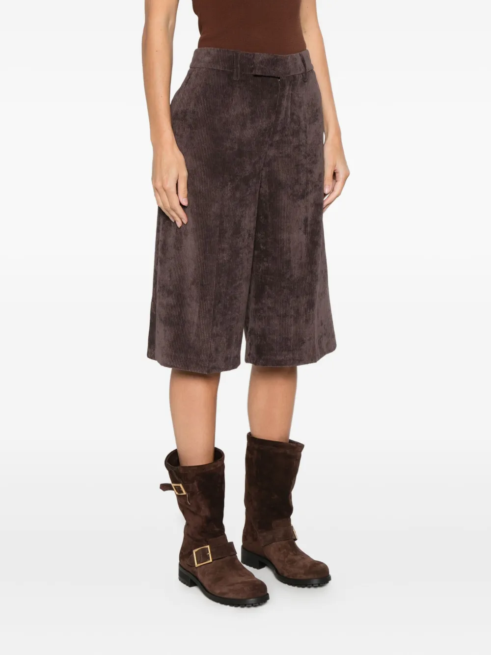 Nina 14.7 Corduroy Shorts In Brown