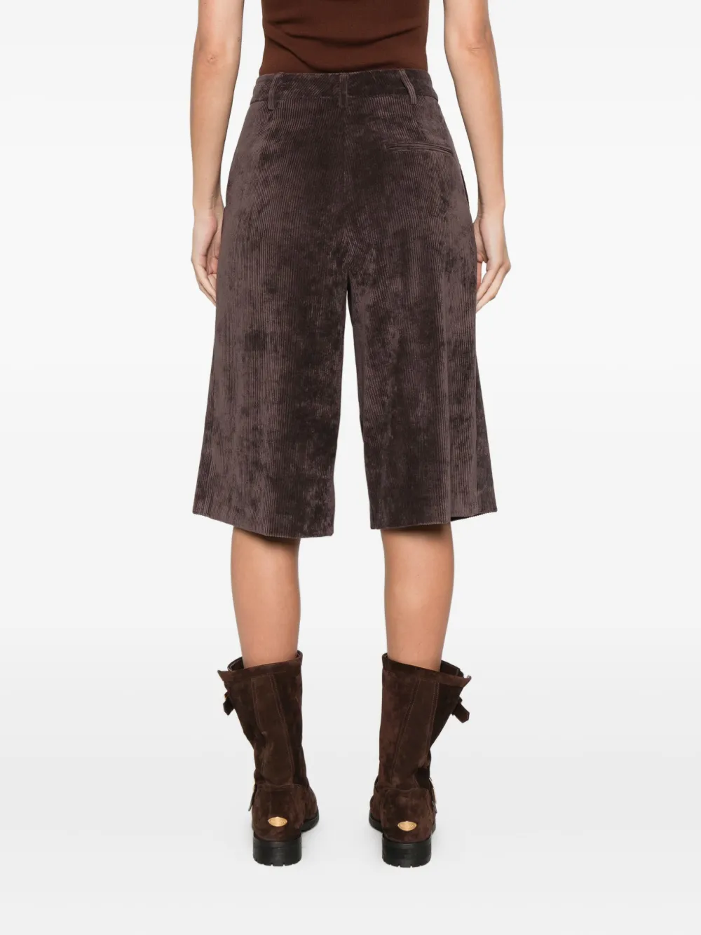 Nina 14.7 Corduroy Shorts In Brown