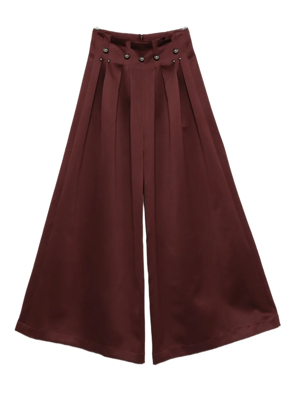 Rosanna Ocampo Boom Boom Pleated Trousers In Red
