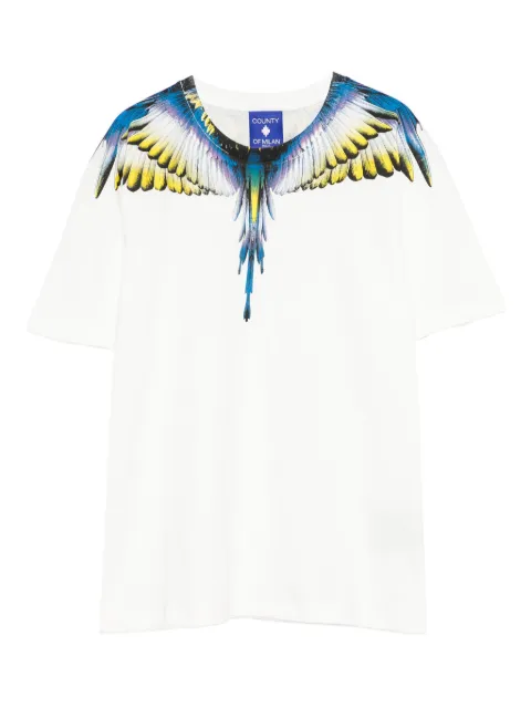 COUNTY OF MILAN KIDS wings-print T-shirt