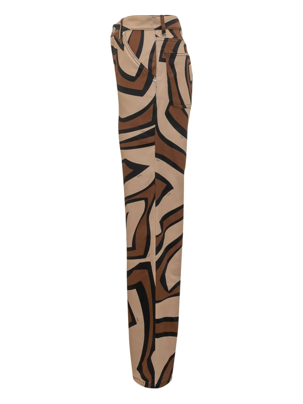 PUCCI Broek met print Beige