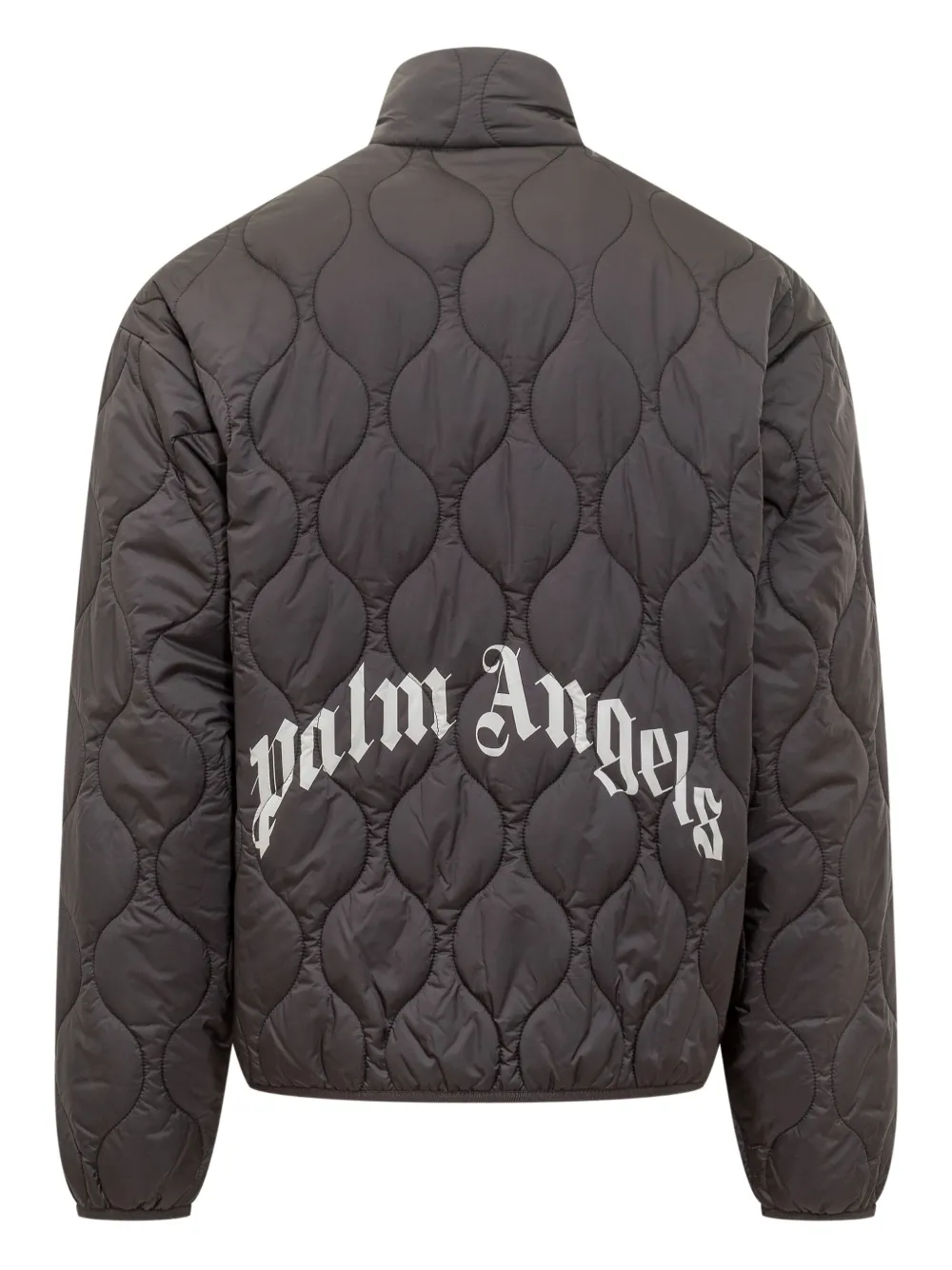 Palm Angels curved logo quilted jacket | Down Jackets | Image 2