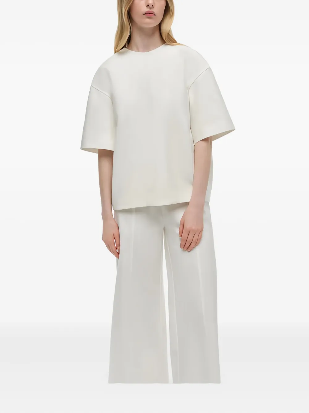 Simkhai Aude Short-sleeve Top In White