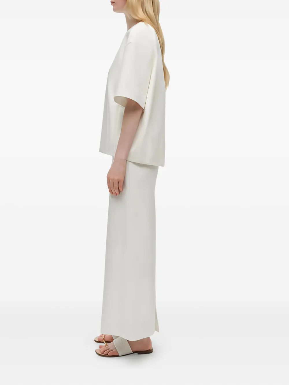 Simkhai Aude Short-sleeve Top In White