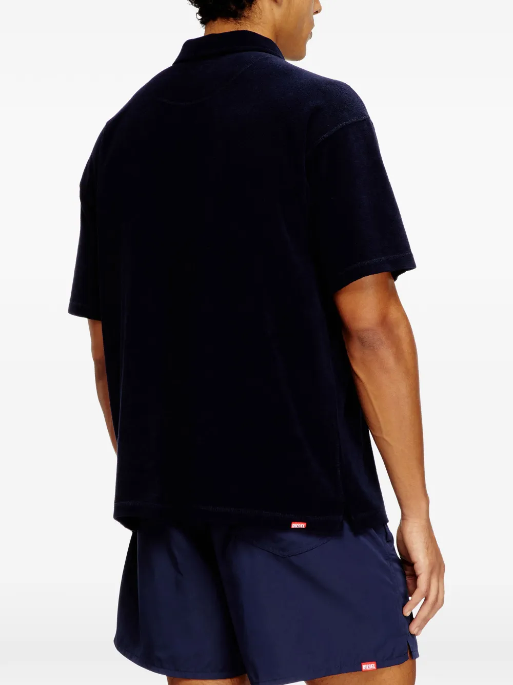 Diesel Joshua-D-Core poloshirt met geborduurd logo Blauw