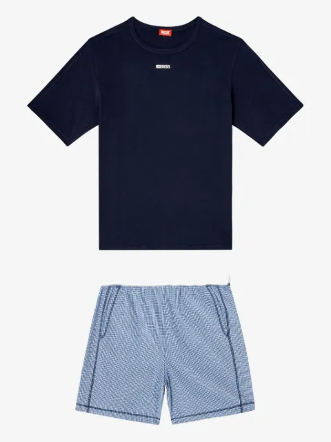 Diesel Kit-Raul-D-Core check-pattern pajama set