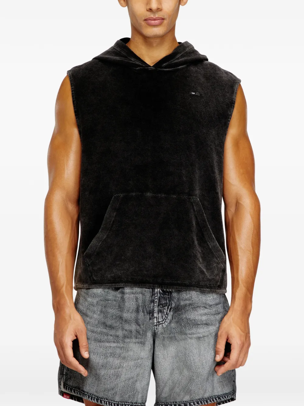 Diesel Aruba-Dnm hoodie met borduurwerk Zwart