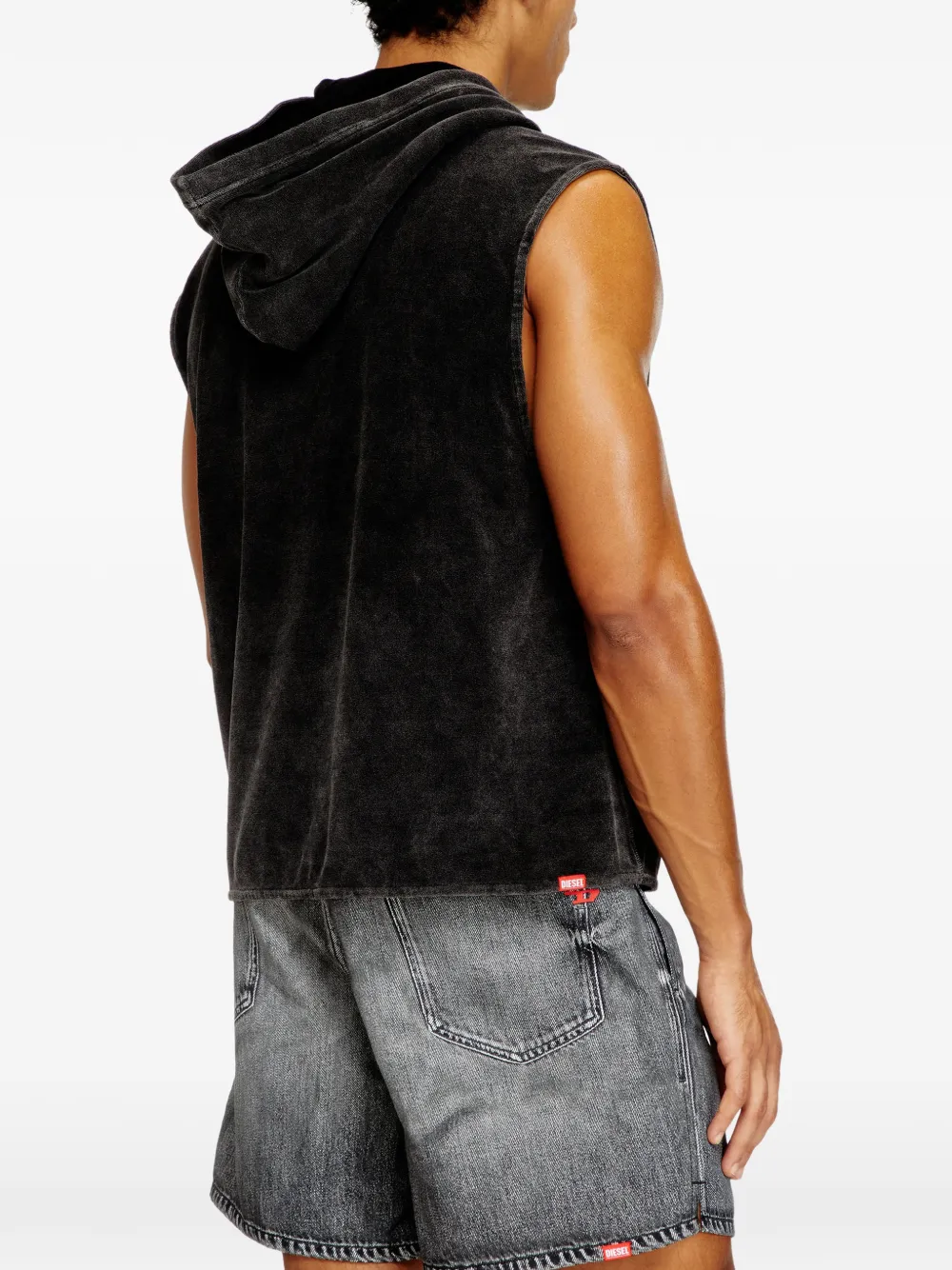 Diesel Aruba-Dnm hoodie met borduurwerk Zwart