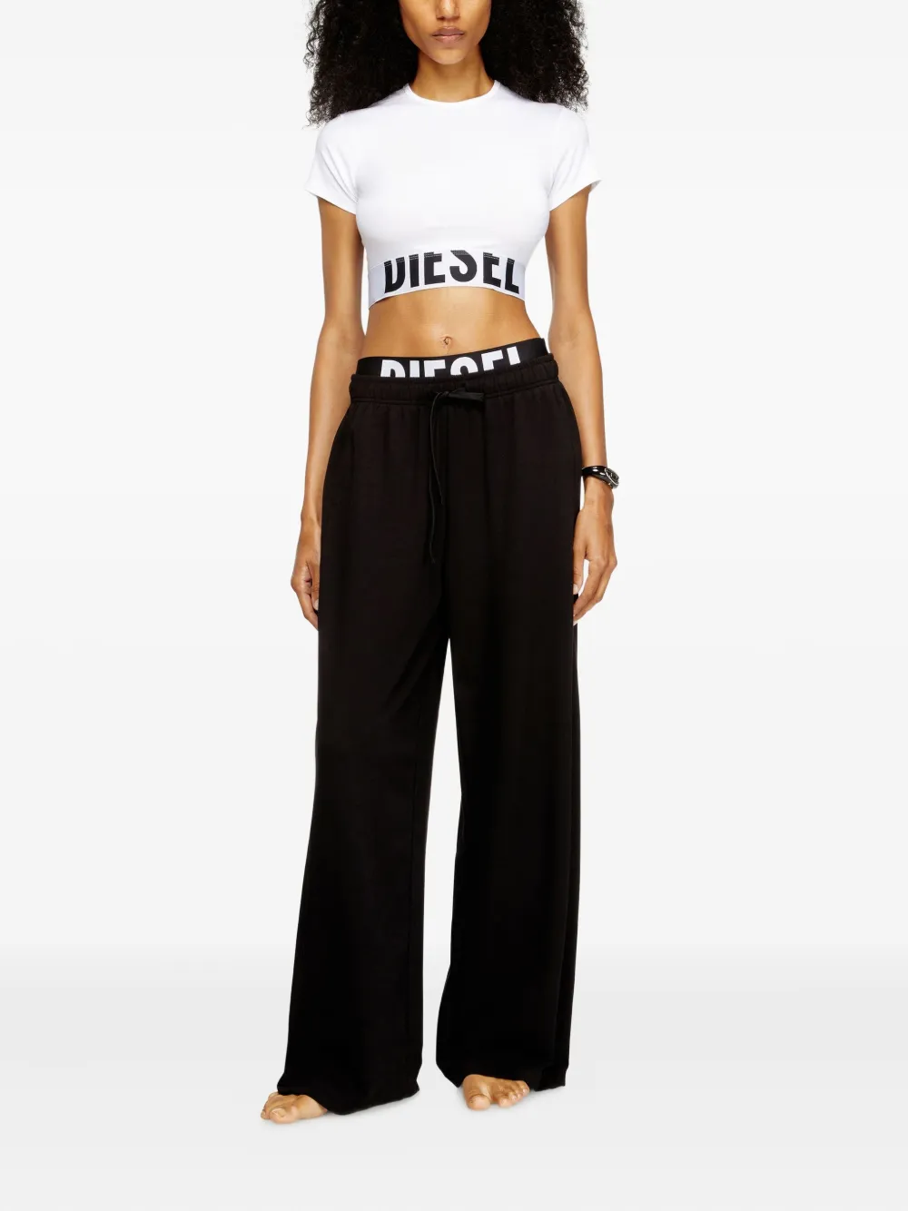 Diesel Leslie-D-Pop logo-print trousers | Slacks | Image 2
