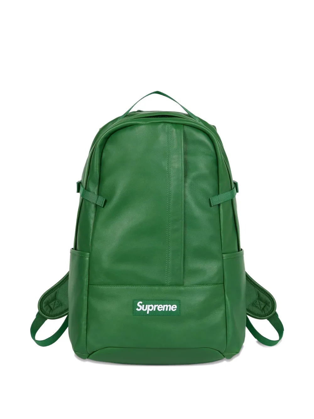Supreme Leren rugzak Groen