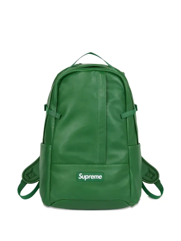 Supreme Leather Backpack | Green | FARFETCH