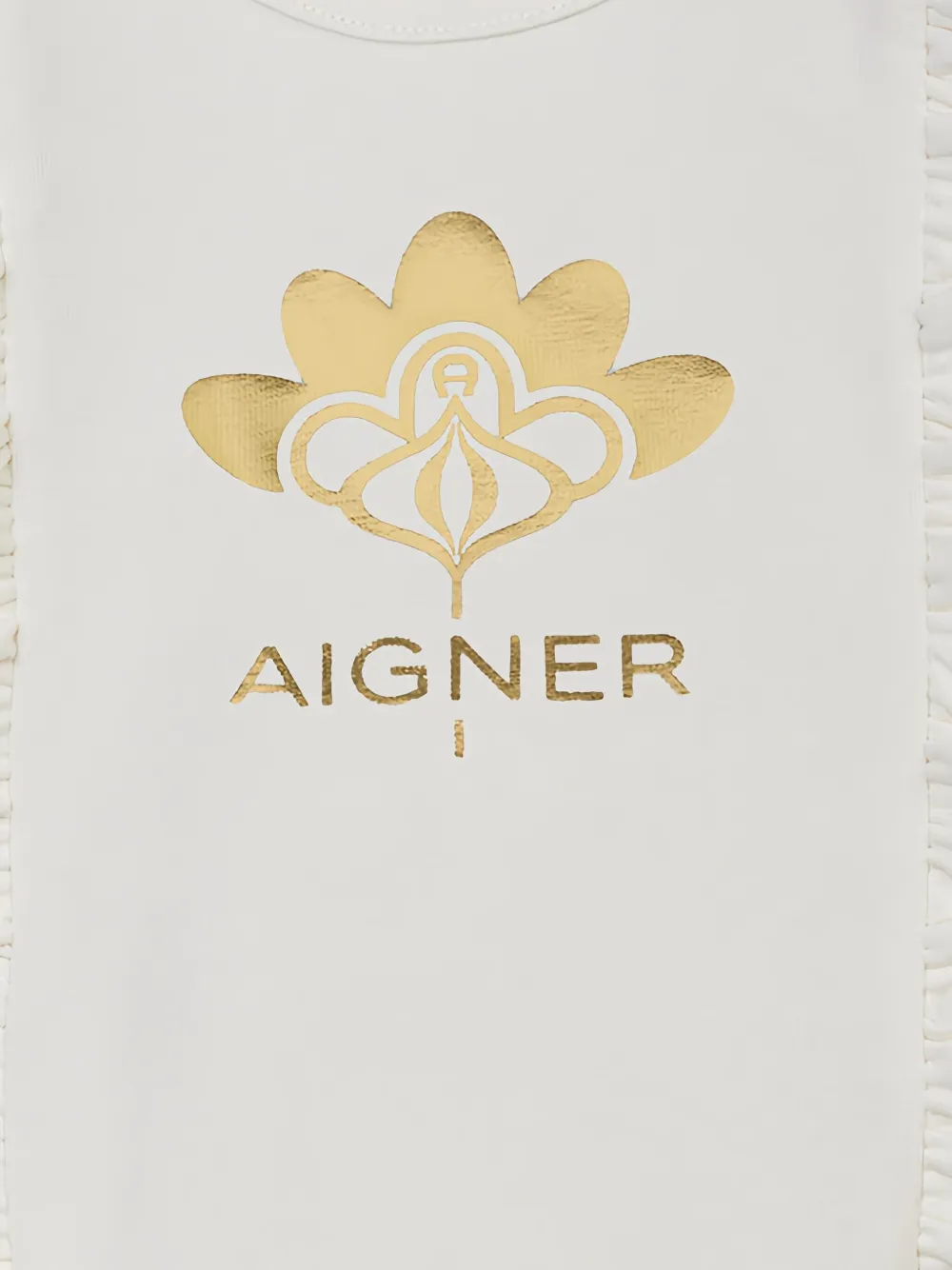Aigner Kids ruffled-detail pajama - Beige
