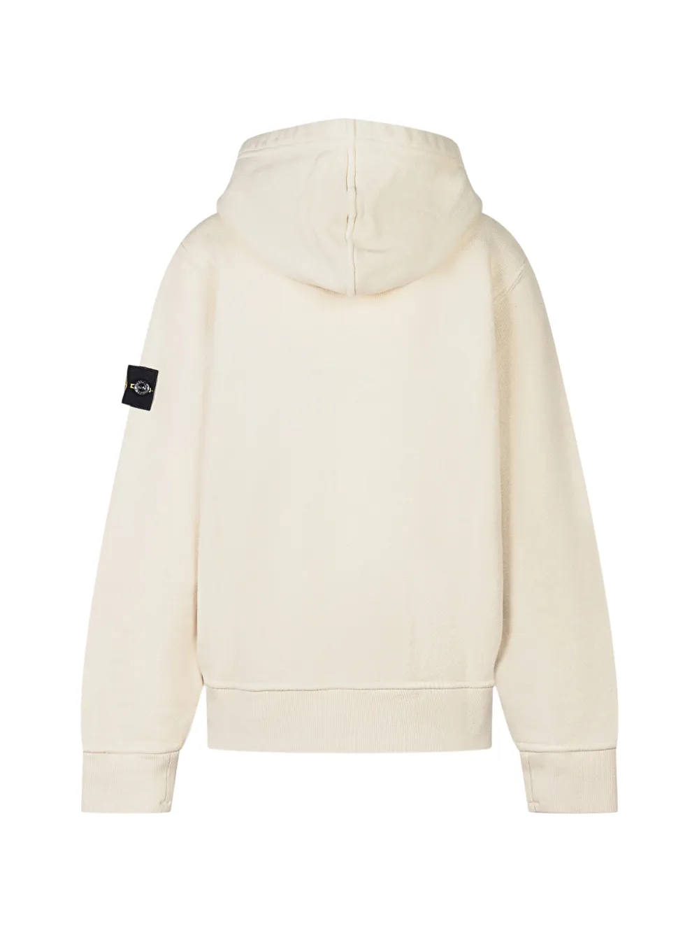 Stone Island Junior Hoodie met logodetail Beige