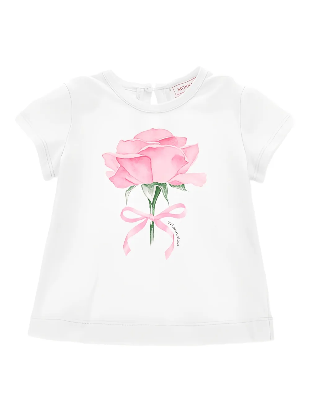 Monnalisa playera con motivo de rosa | blanco | Image 1